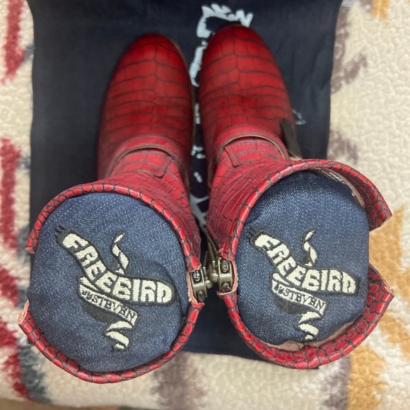 Freebird Boots •Carlito (size 9) Red - Picture 5 of 9